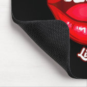 Rote Lippen küssen mich Kirschlippen Valentinstag Mousepad (Ecke)