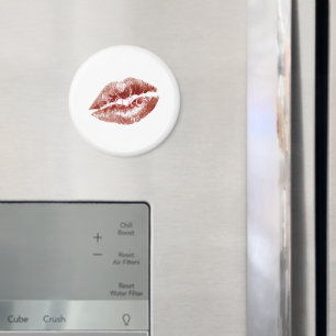 Rote Lippen küssen XOXO Magnet