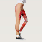 Rote Lippen Leggings (Rechts)