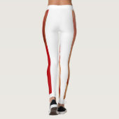 Rote Lippen Leggings (Rückseite)