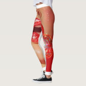 Rote Lippen Leggings (Links)