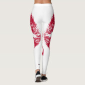 Rote Lippen Leggings (Rückseite)