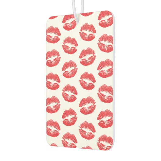 Rote Lippen, Lippenmuster, Roter Lippenstift, Kuss Autolufterfrischer (Links)