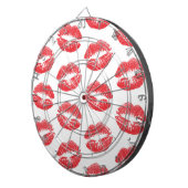 Rote Lippen, Lippenmuster, Roter Lippenstift, Kuss Dartscheibe (Vorderseite rechts)