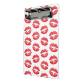 Rote Lippen, Lippenmuster, Roter Lippenstift, Kuss Mini Klemmbrett (Gewinkelt2)