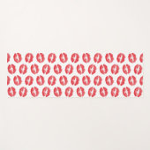 Rote Lippen, Lippenmuster, Roter Lippenstift, Kuss Yogamatte (Vorderseite (Horizontal))
