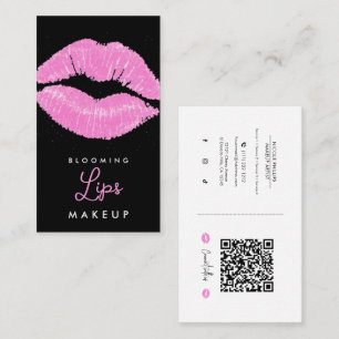 Rote Lippen Lippenstift Lippen Make-up Soziale Med Visitenkarte