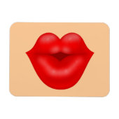 Rote Lippen Magnet (Horizontal)