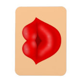 Rote Lippen Magnet (Vertikal)
