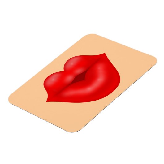 Rote Lippen Magnet (Linke Seite)