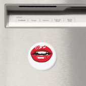 Rote Lippen Magnet (In Situ (Geschirrspüler))