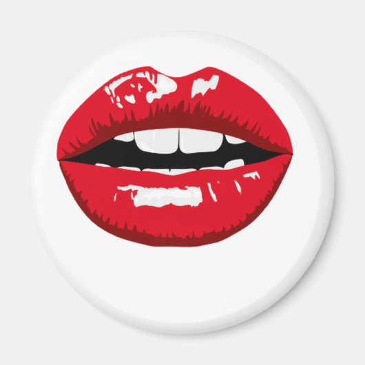 Rote Lippen Magnet (Vorne)