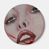 Rote Lippen Magnet (Vorne)