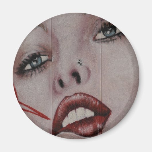 Rote Lippen Magnet (Vorne)