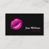 Rote Lippen Makeup Artist Visitenkarte (Vorderseite)