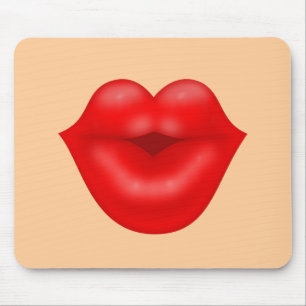 Rote Lippen Mousepad