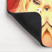 Rote Lippen Mousepad (Ecke)