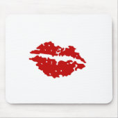 Rote Lippen Mousepad (Vorne)