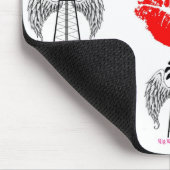 Rote Lippen Mousepad (Ecke)