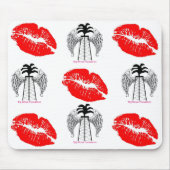 Rote Lippen Mousepad (Vorne)