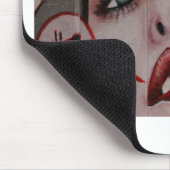 _Rote Lippen Mousepad (Ecke)