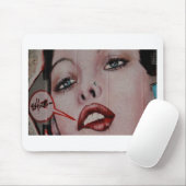 _Rote Lippen Mousepad (Mit Mouse)