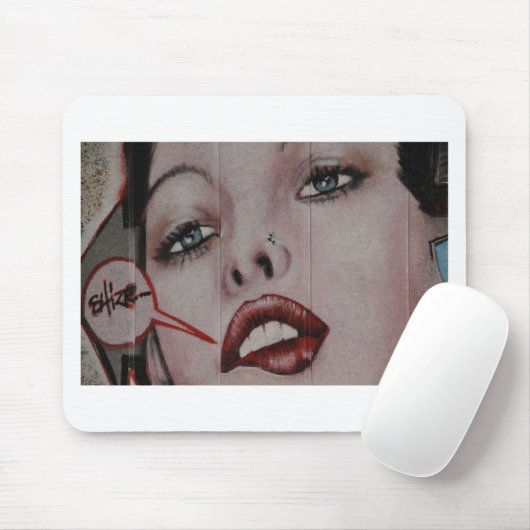 _Rote Lippen Mousepad (Mit Mouse)
