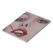 Rote Lippen Notizblock (Rotiert)