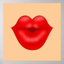 Rote Lippen Poster