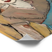 Rote Lippen Poster (Ecke)