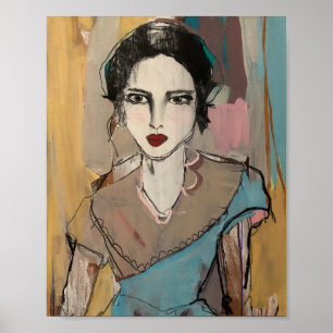 Rote Lippen Poster