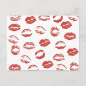 Rote Lippen Postkarte (Vorderseite)