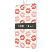 Rote Lippen, rosa Lippen, Kuss, Ihr Name, personal Autolufterfrischer (Links)