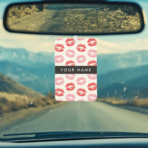 Rote Lippen, rosa Lippen, Kuss, Ihr Name, personal Autolufterfrischer