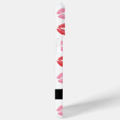 Rote Lippen, rosa Lippen, Kuss, Ihr Name, personal Case-Mate iPhone Hülle (Rückseite / Rechts)