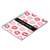 Rote Lippen, rosa Lippen, Kuss, Ihr Name, personal Notizblock (Linke Seite)