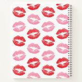 Rote Lippen, rosa Lippen, Kuss, Ihr Name, personal Notizblock (Rückseite)