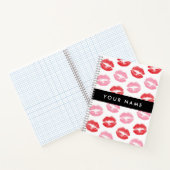 Rote Lippen, rosa Lippen, Kuss, Ihr Name, personal Notizblock (Innenseite)
