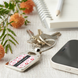 Rote Lippen, rosa Lippen, Kuss, Ihr Name, personal Schlüsselanhänger