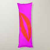 Rote Lippen Rosa Seitenschläferkissen (Rückseite (Vertikal))