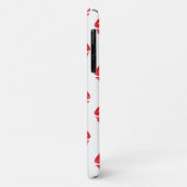 Rote Lippen, roter Lippenstift, Kuss, Lippenmuster Case-Mate iPhone Hülle (Hinten/Links)