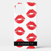 Rote Lippen, roter Lippenstift, Lippenmuster, Ihr  Case-Mate iPhone Hülle (Rückseite)