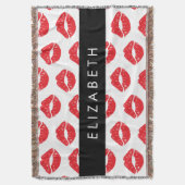 Rote Lippen, roter Lippenstift, Lippenmuster, Ihr  Decke (Vorderseite Vertikal)