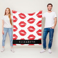 Rote Lippen, roter Lippenstift, Lippenmuster, Ihr 