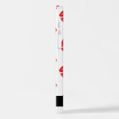 Rote Lippen, roter Lippenstift, Lippenmuster, Ihr  iPhone Hülle (Linke Seite)