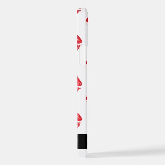 Rote Lippen, roter Lippenstift, Lippenmuster, Ihr iPhone Hülle (Rechte Seite)