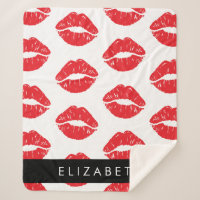 Rote Lippen, roter Lippenstift, Lippenmuster, Ihr 