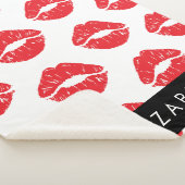 Rote Lippen, roter Lippenstift, Lippenmuster, Ihr Sherpadecke (3/4)