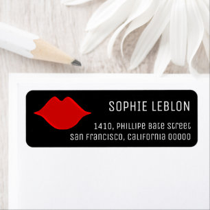 Rote Lippen Schönheitssalon schön / stilvoll schwa