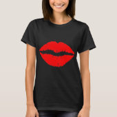 Rote Lippen Shirt (Vorderseite)